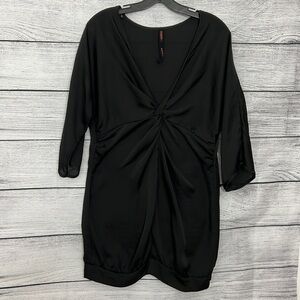 NWOT Black low cut dress
